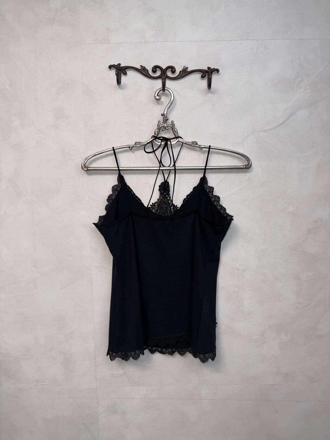 Black oriental fairy lace halter 슬리브리스 상품이미지3