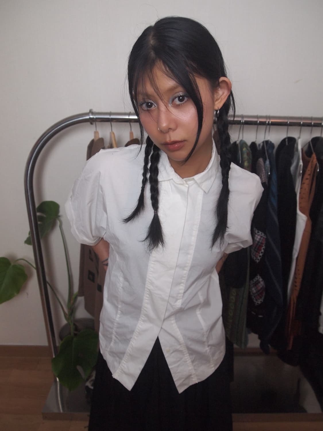 캘빈 클라인 하프 히든 셔츠 상품이미지1