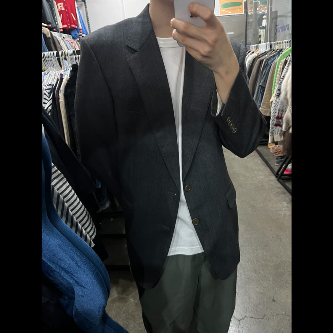 LANVIN 랑방 퓨어울 블레이저 테일러드 자켓 Made in ITALY 상품이미지3