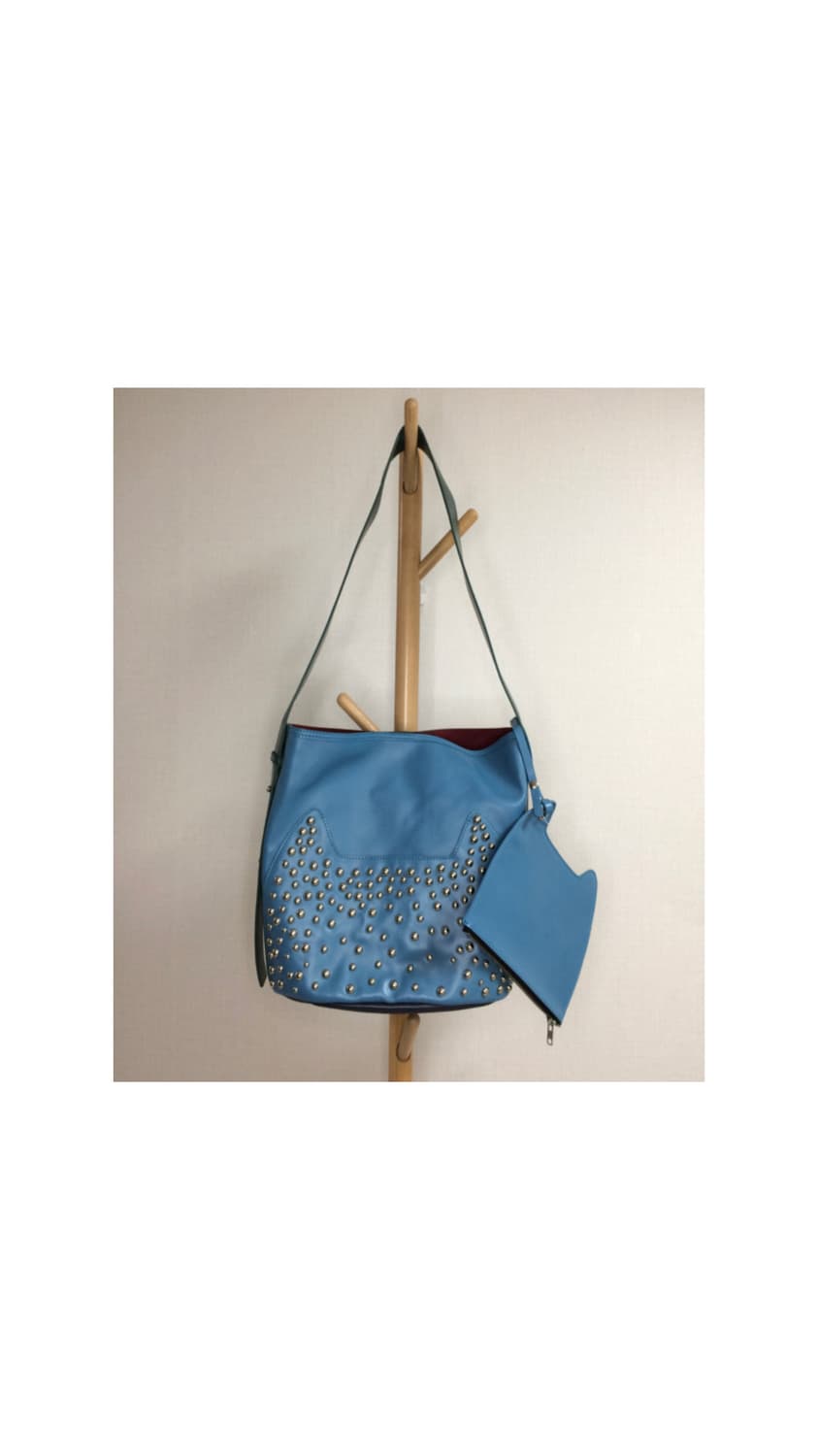 츠모리치사토 블루 캣 고양이 숄더백 크로스백 파우치 세트 상품이미지1