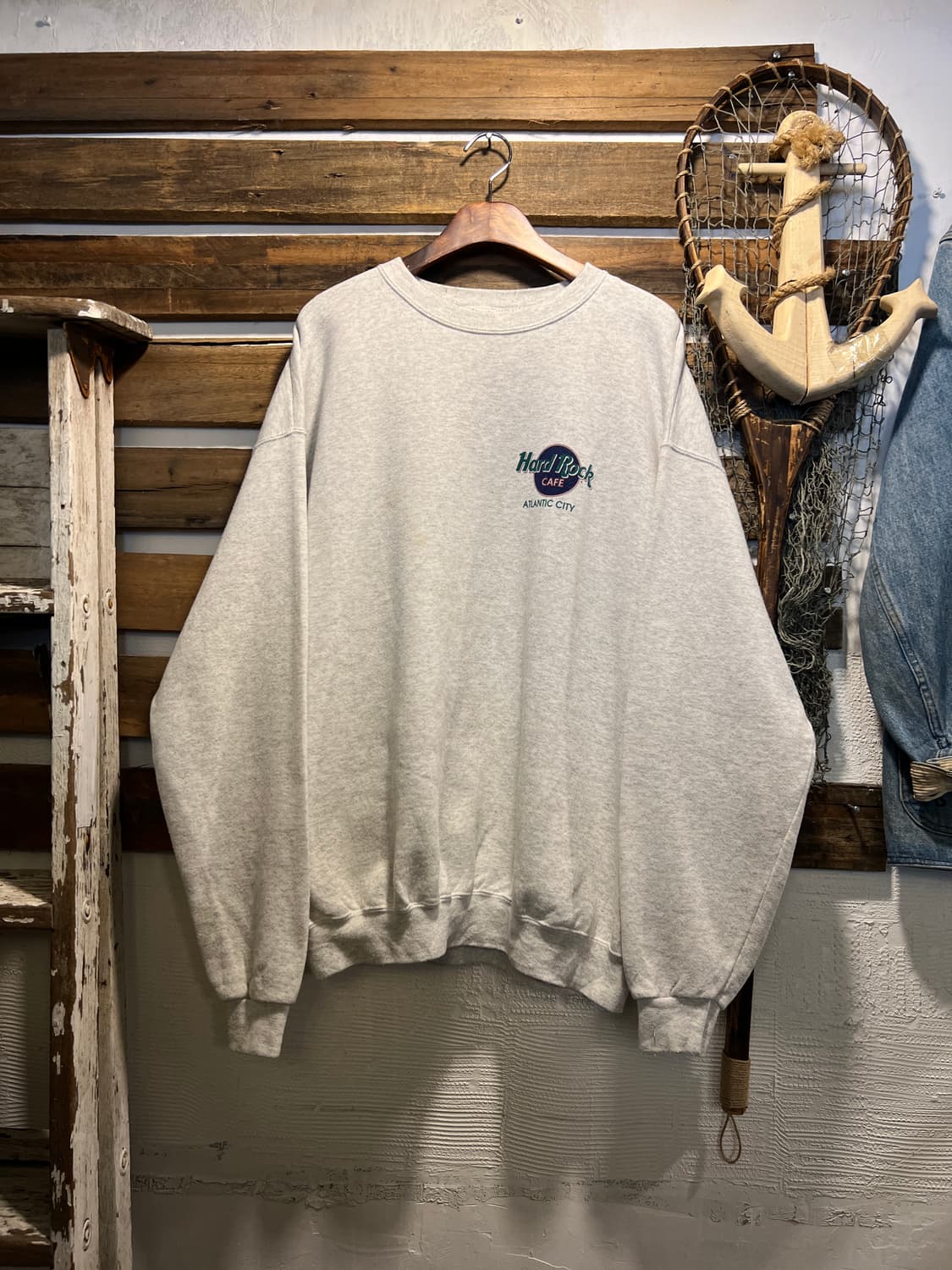 [XL]90's 하드락카페 USA Made Rock N Roll 스웻셔츠 상품이미지7