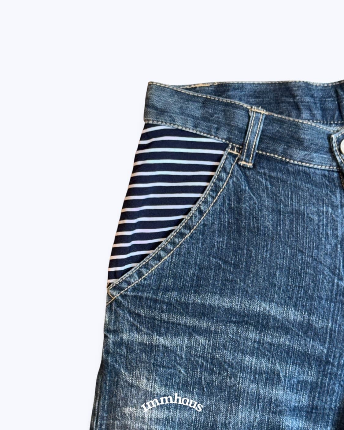 Stripe layered denim 상품이미지3