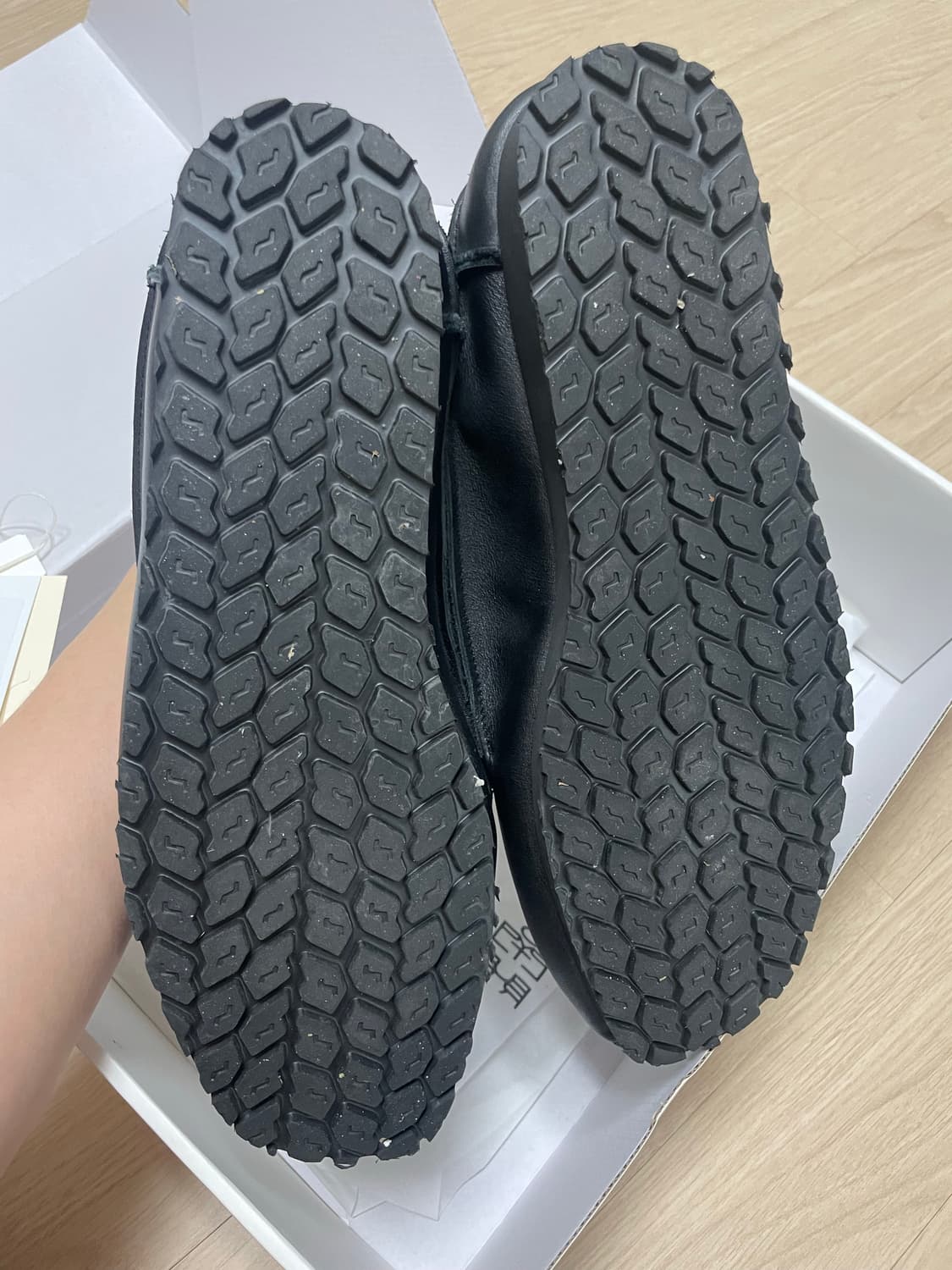 [3] 폴리테루 스티치드 왈라비 레더 블랙 상품이미지3