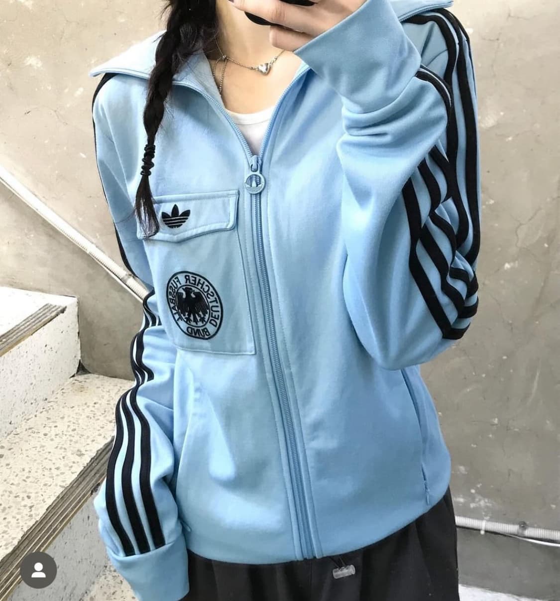 아디다스 독일 져지 스카이블루 희귀 빈티지 상품이미지1