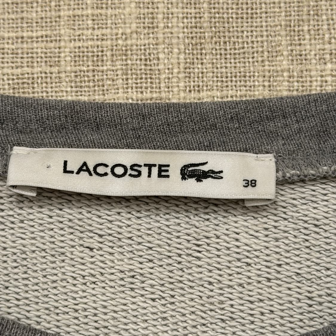 라코스테 레귤러핏 브로큰 로고 맨투맨 38 L 그레이 (w) 상품이미지4