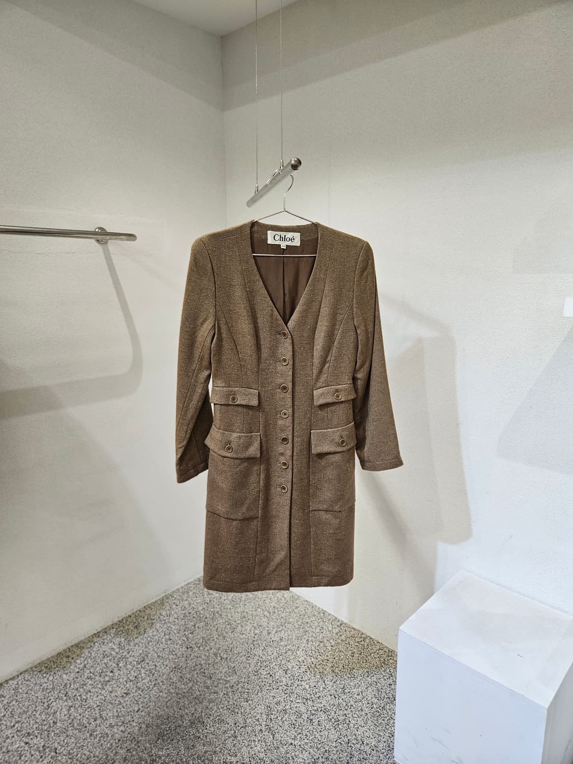 끌로에 트위드 브이넥 원피스 상품이미지1