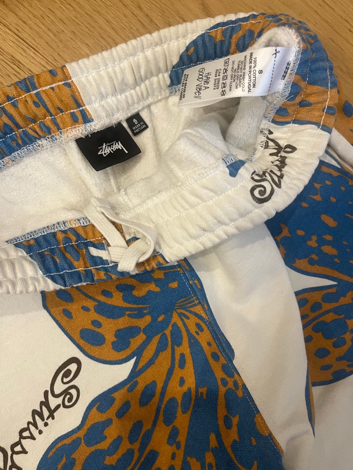 스투시 프로럴 스웻 팬츠 s 상품이미지3