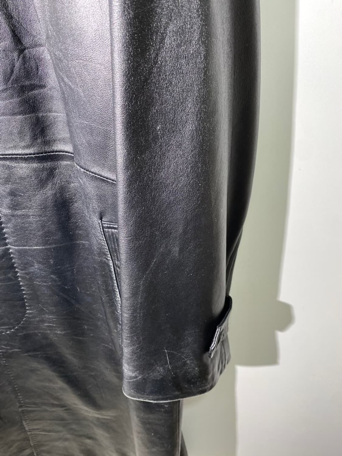 credimi 리얼 레더 코트 상품이미지7