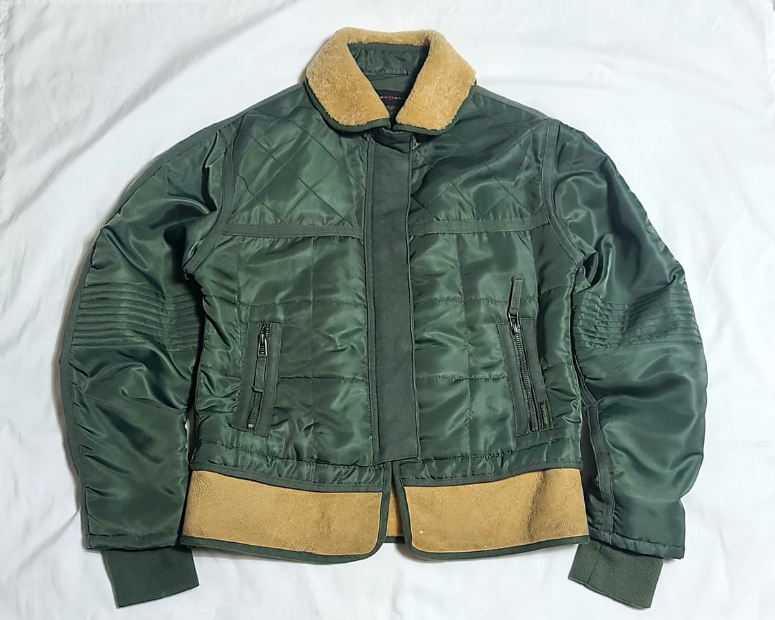 Chevignon 쉐비뇽 레더 파츠 양털 봄버 상품이미지2