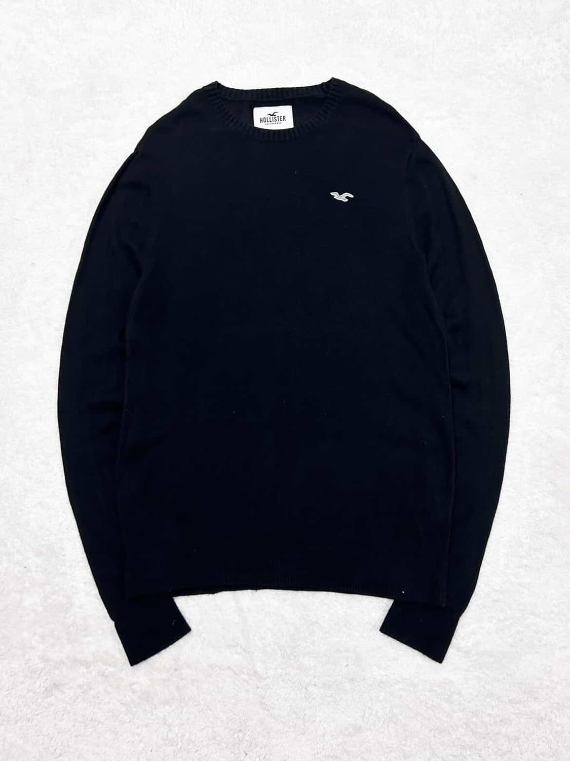 홀리스터 자수로고 블랙 니트 상품이미지6
