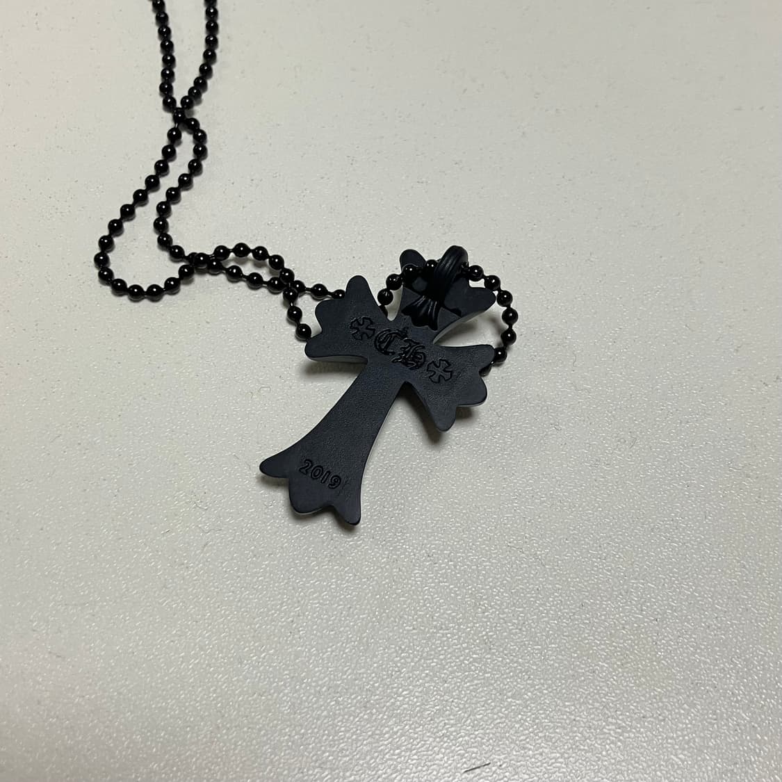 크롬하츠 실리크롬 실리콘 목걸이 블랙 상품이미지2