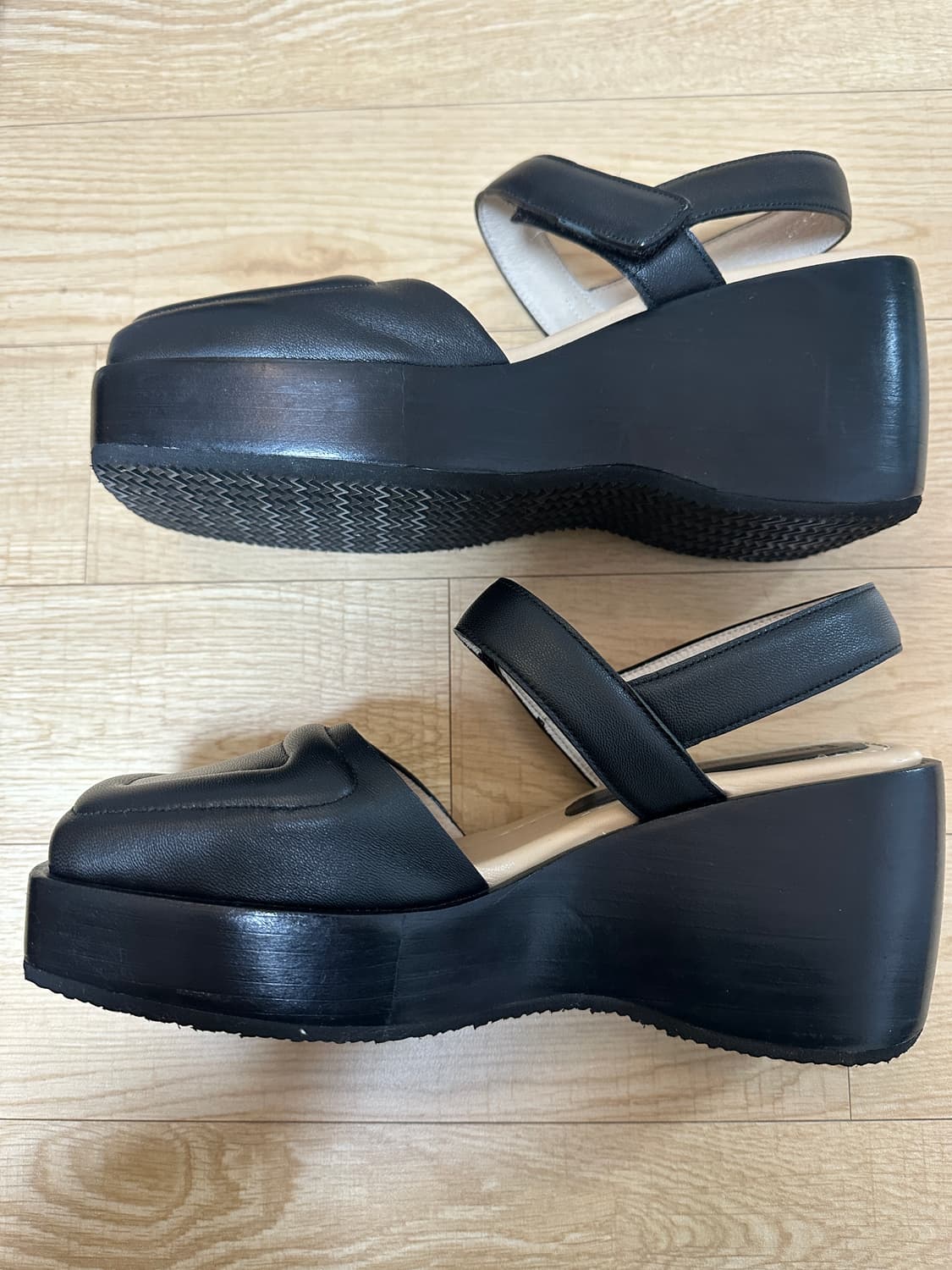 오소이 90‘s 스트랩힐 245 블랙 상품이미지5