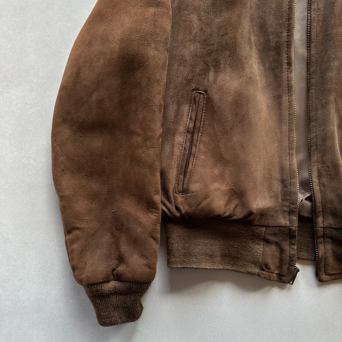 [M]Sears 시어스 70s 스웨이드 봄버 자켓 블루종 상품이미지5