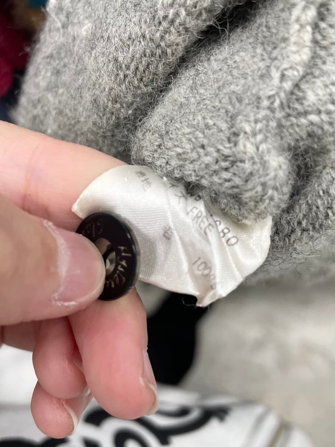 90s 히스테릭글래머 울 로고 버튼 니트 상품이미지7