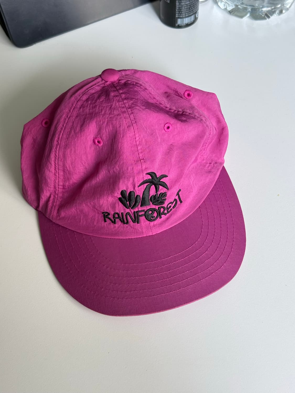 빅웨이브 컬렉티브 핑크 나일론 캡 모자 상품이미지1