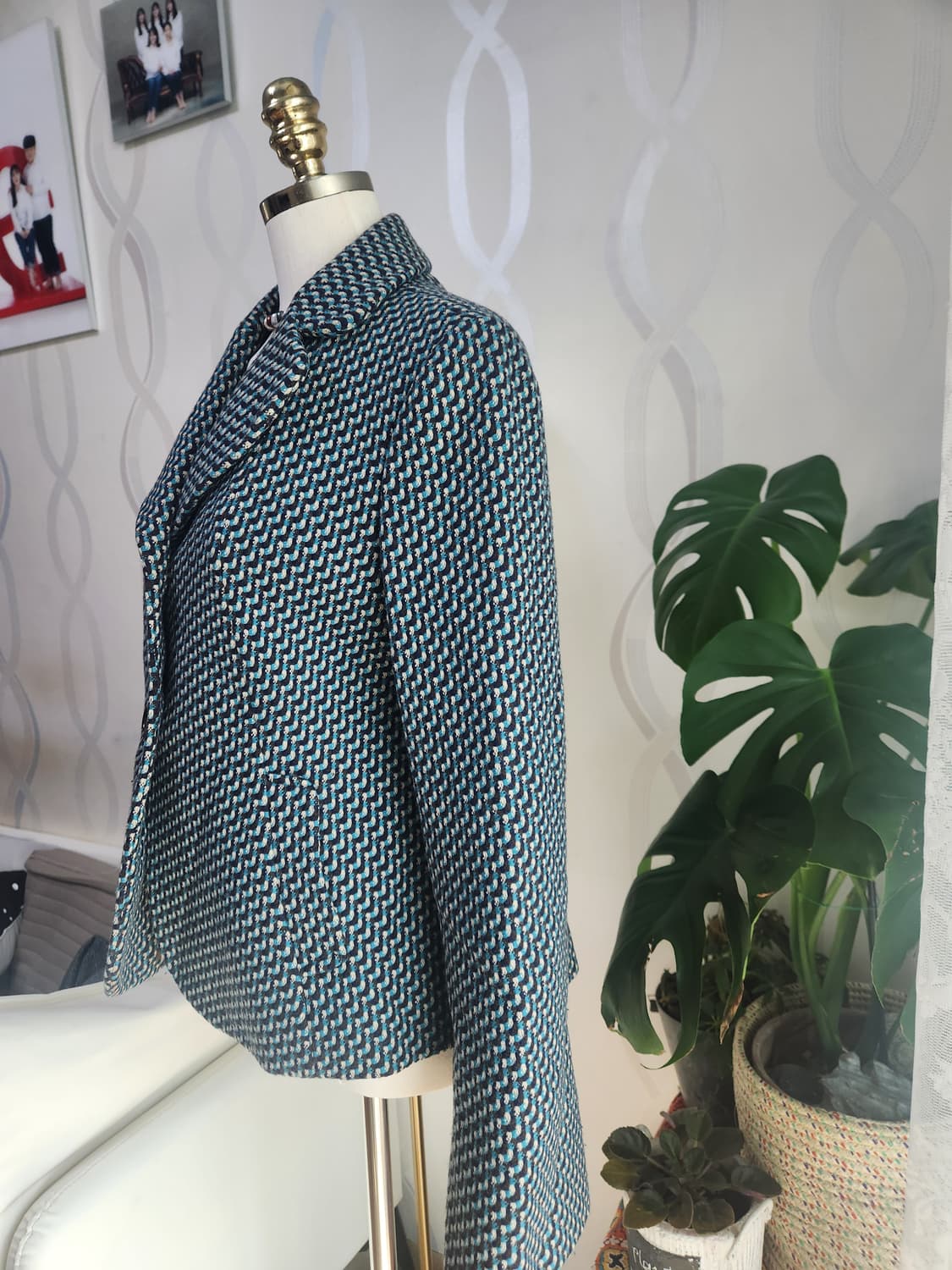 로엠 헤링본 패턴 여성 자켓 상품이미지3