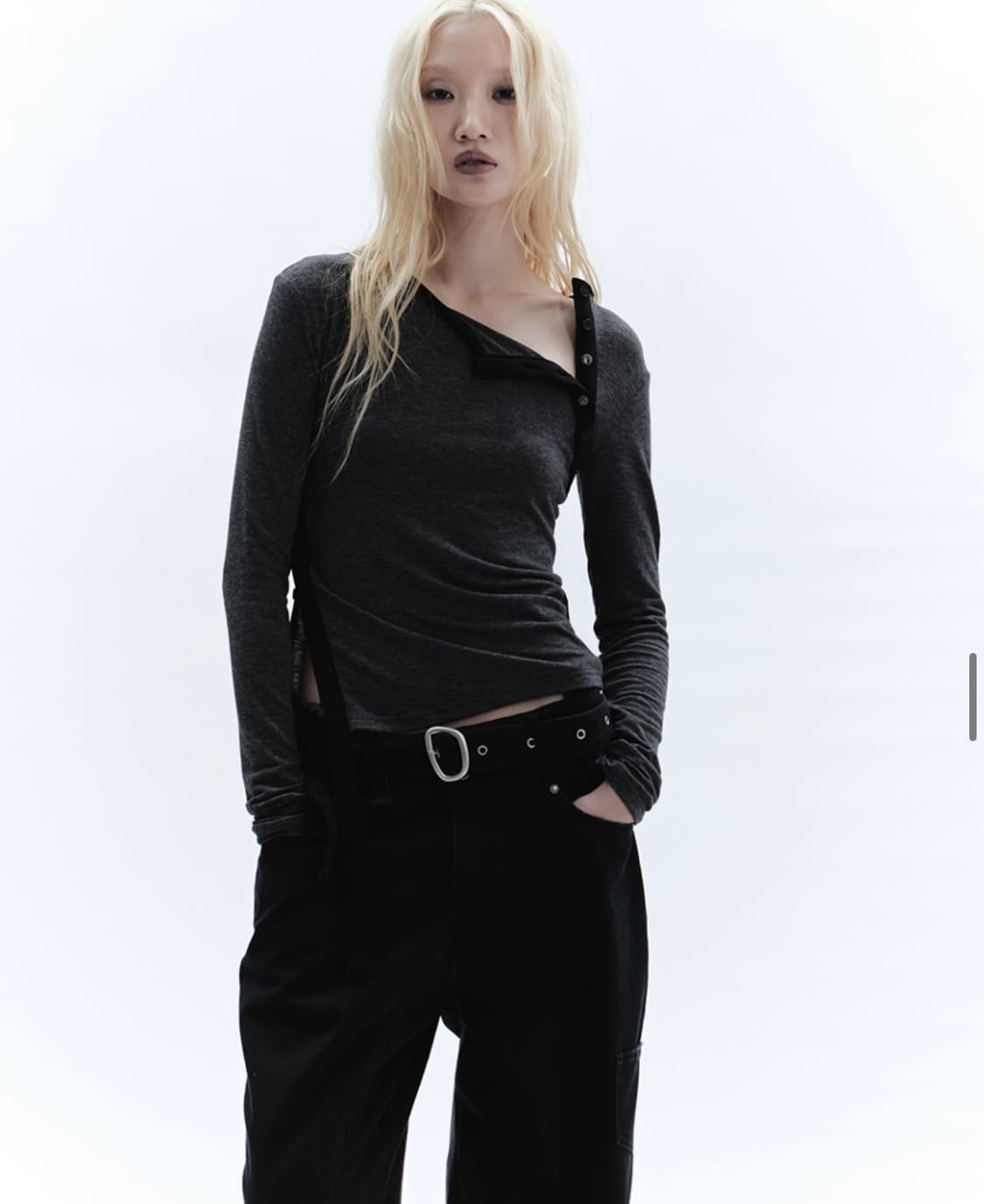 웻태그 사이드 스트랩 버튼 탑 상품이미지3