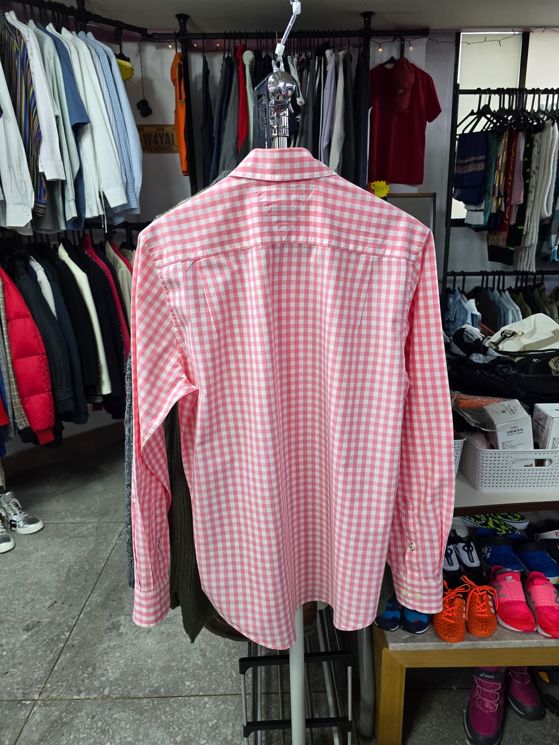 타미힐피거 핑크 체크 남방 (1401) 상품이미지2