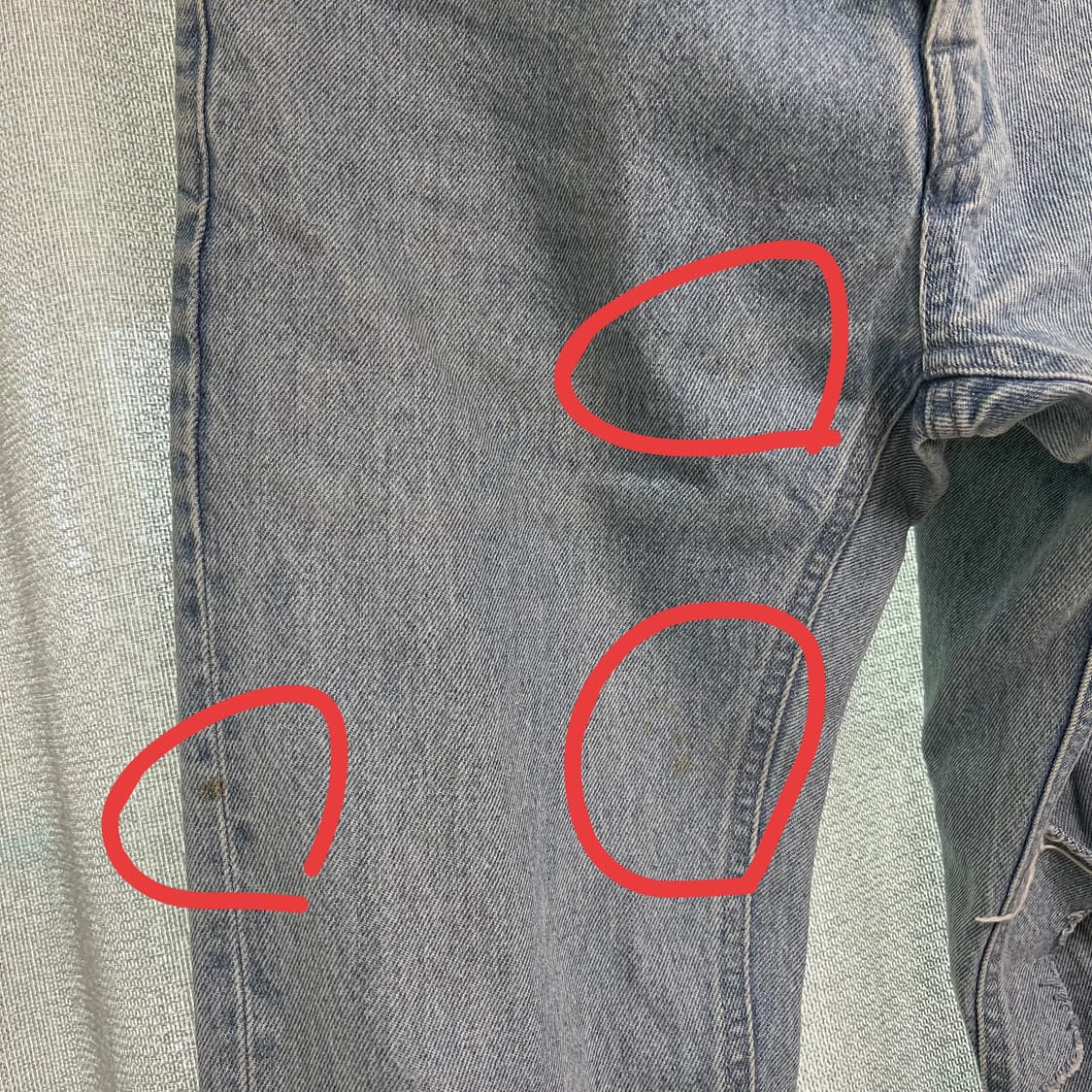 라프시몬스 디스트로이드 데님 진 상품이미지2