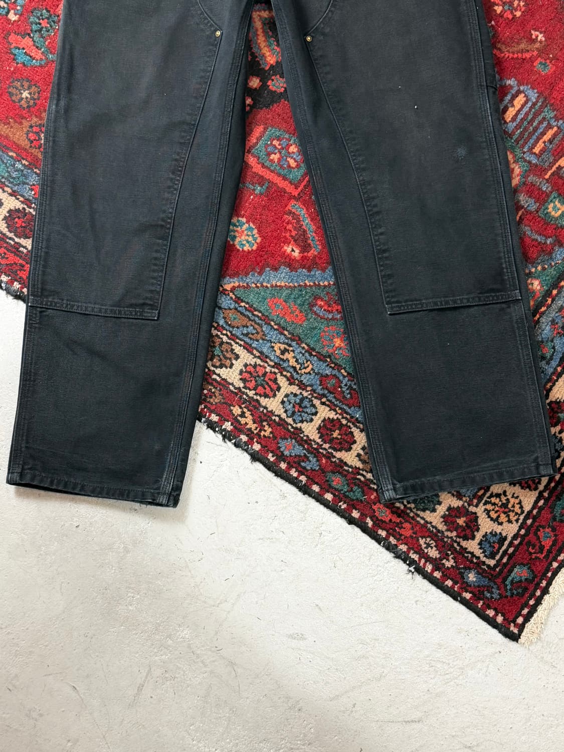 OG 칼하트 B136 더블니 팬츠 칼하트 썩블니 블랙 상품이미지7