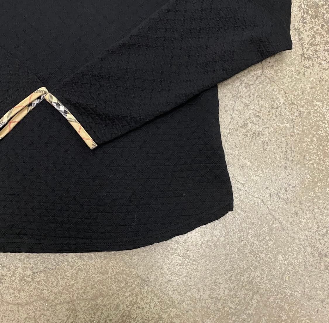 버버리 골프 블랙 m사이즈 반집업 니트  상품이미지3