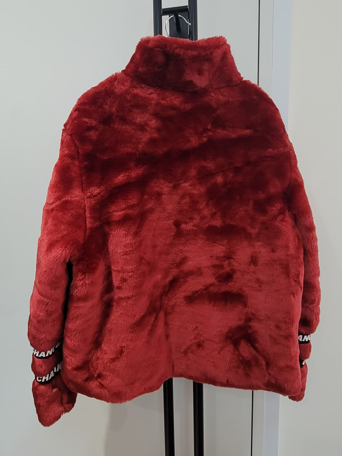 챈스챈스 CHANCECHANCE 레드 에코퍼 숏 자켓 S사이즈 상품이미지5