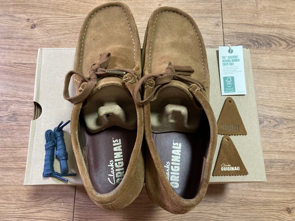 [UK9/275] 클락스 왈라비 모카신 / 콜라 브라운 상품이미지2