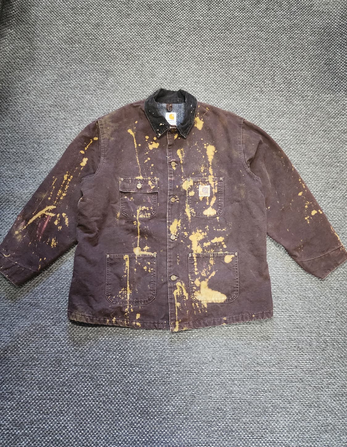 칼하트 코듀로이 넥 초어  자켓 브라운 XL 상품이미지8