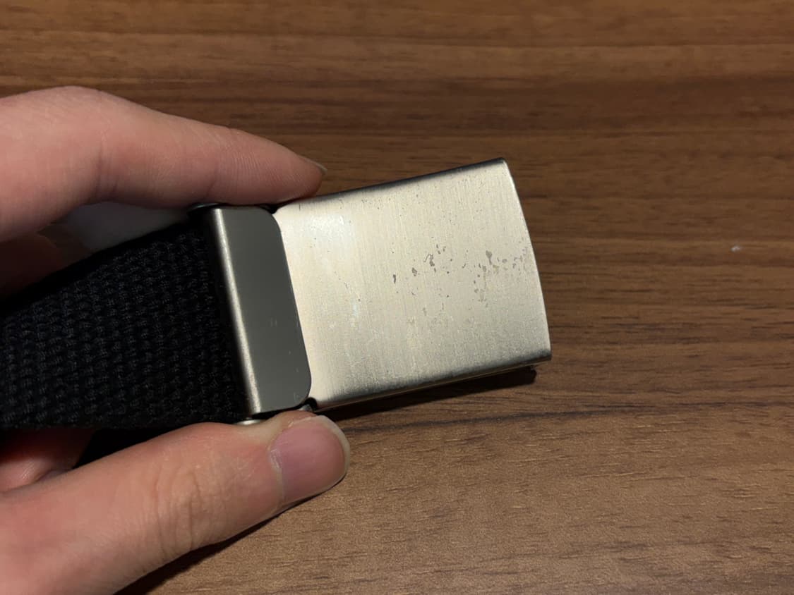 칼하트 클립 벨트 크롬 블랙 상품이미지3