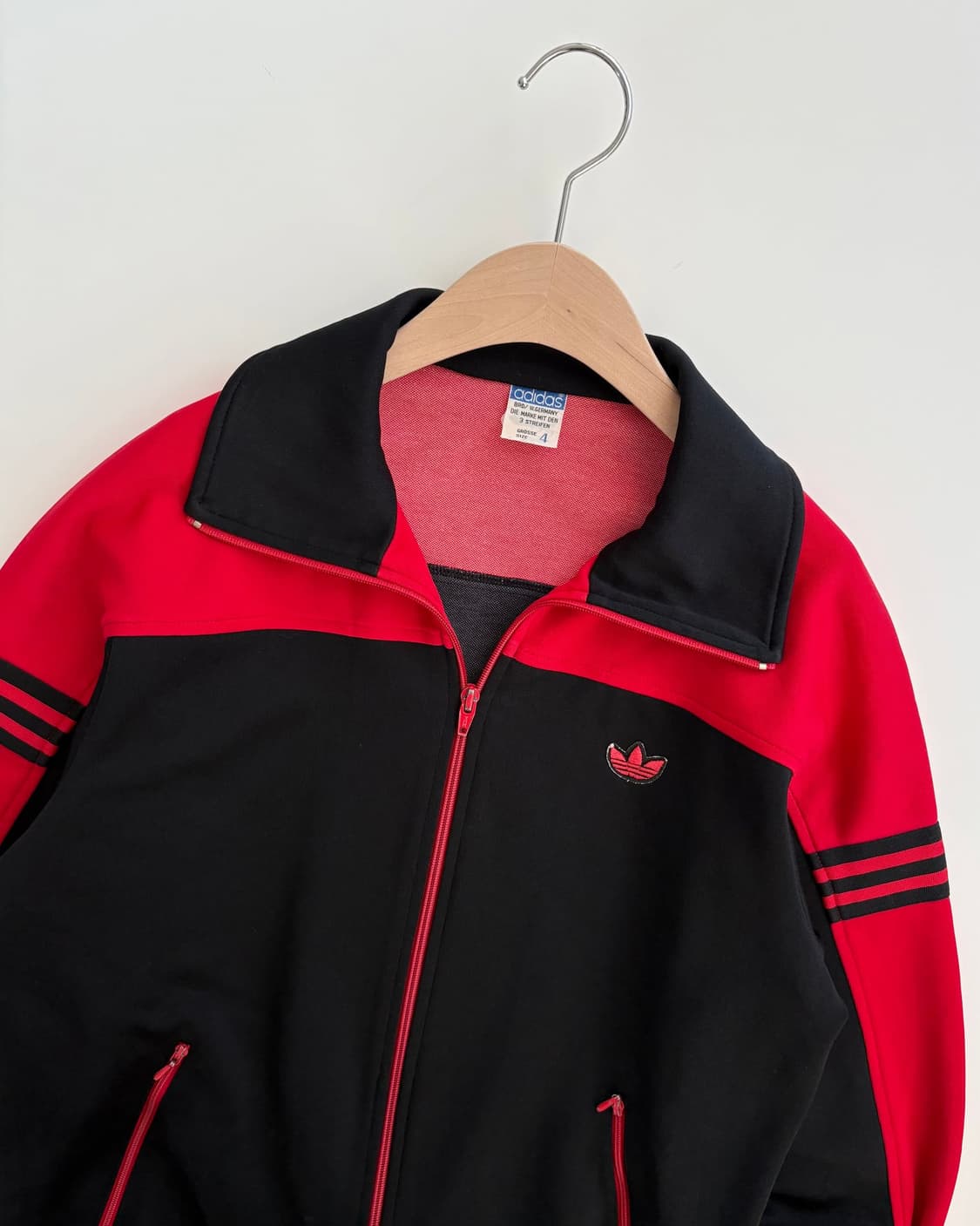 Adidas 아디다스 90’s 서독제 파이어버드 와펜 레드 투톤 트랙탑  상품이미지6