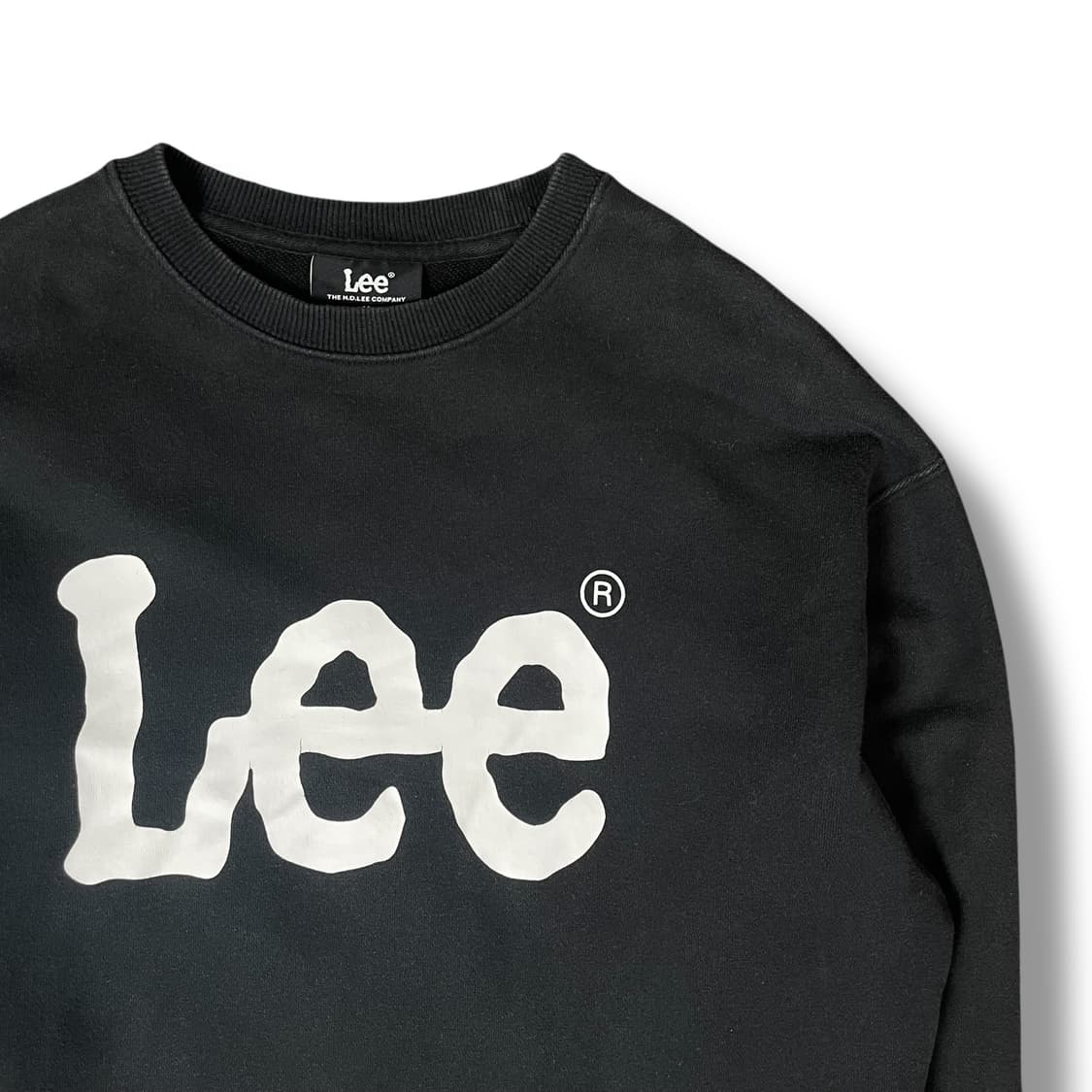 LEE 빅로고 블랙 맨투맨 스웻셔츠 M 상품이미지3