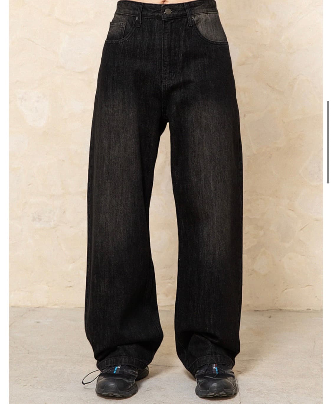 비긴202 플레어핏 블랙 워시드 데님 상품이미지1