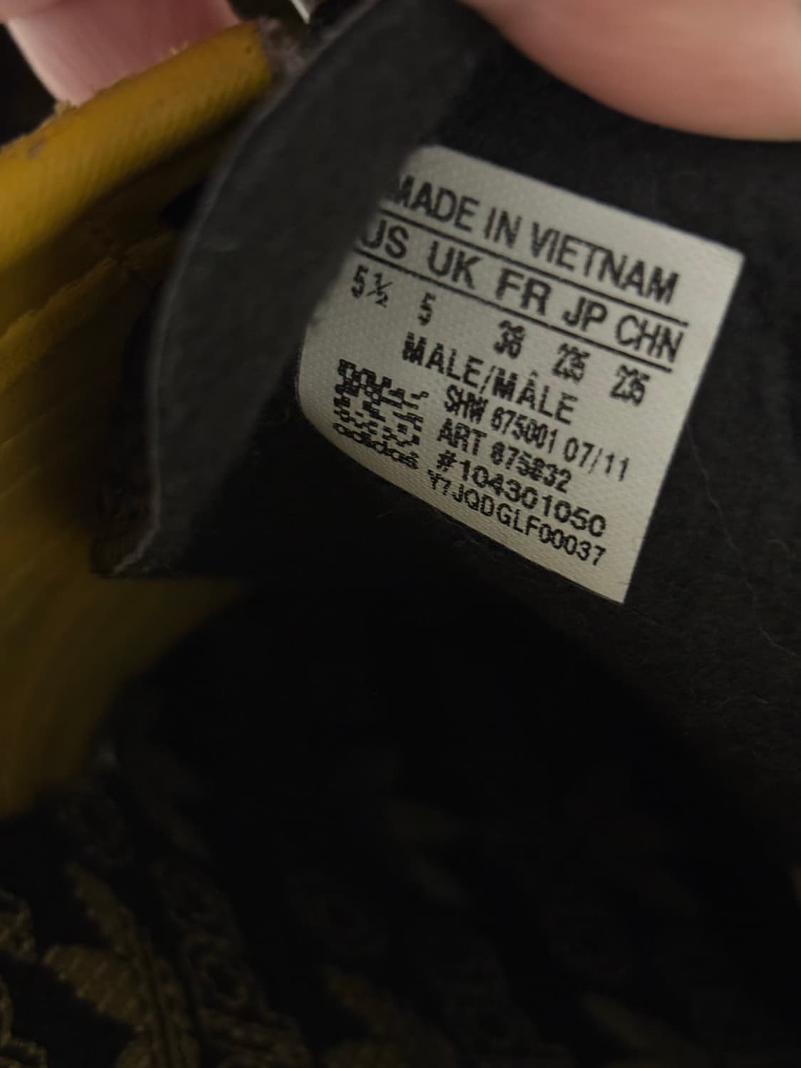 아디다스 코펜하겐 옐로우 블랙 235 상품이미지9