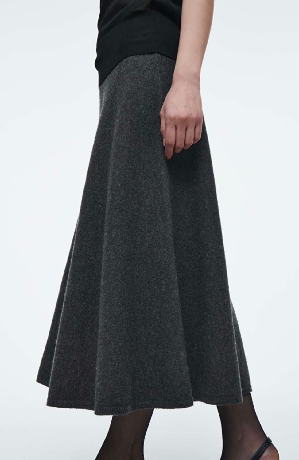 COS 보일드 울 미디 스커트 상품이미지1