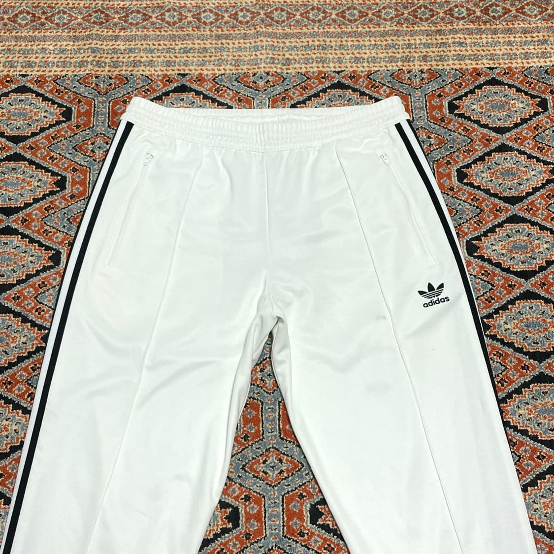 아디다스 삼선 화이트 베켄바우어 트랙팬츠 남성XL 상품이미지2