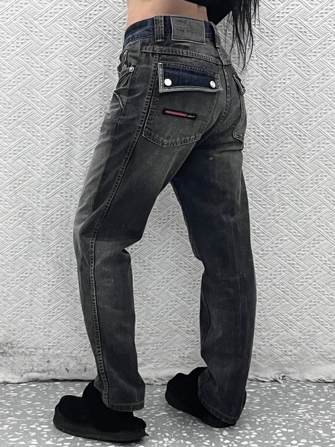 푸부 FUBU 올드스쿨 스트릿 버튼포켓 데님팬츠 31인치 C08877 상품이미지2