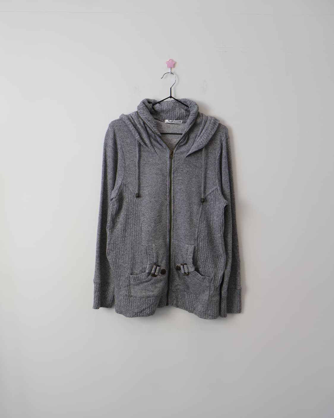 Jpn Healthy Karen Y2k Knit Zip Hoodie 상품이미지4