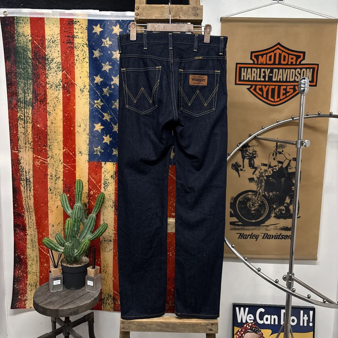 00s 랭글러 재팬라인 빅W 포켓 라이트코튼 데님팬츠 N1200    상품이미지2