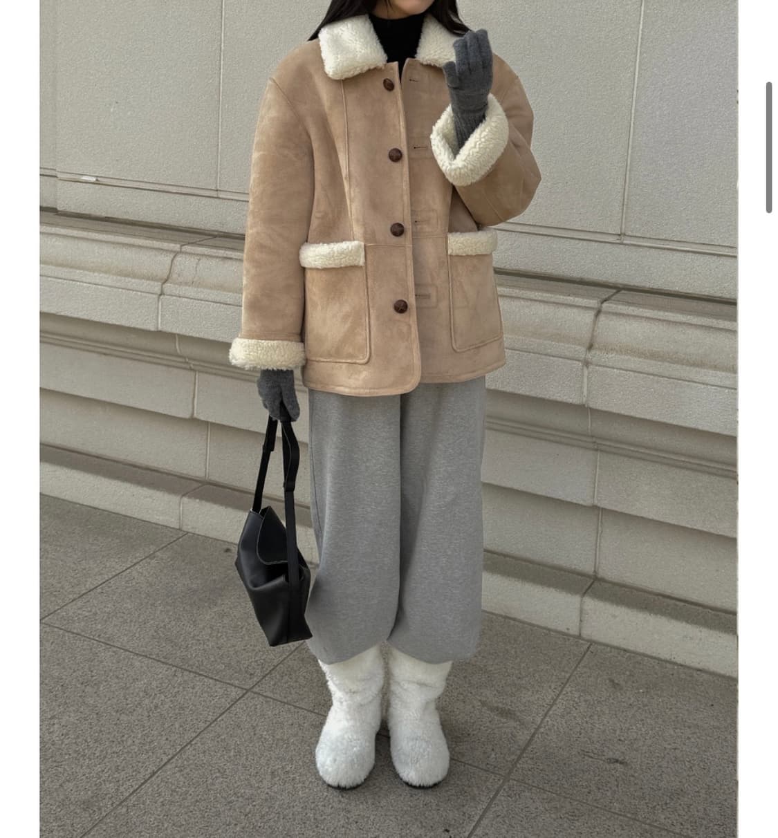 틸아이다이 리버시블 스웨이드 무스탕 자켓 상품이미지6