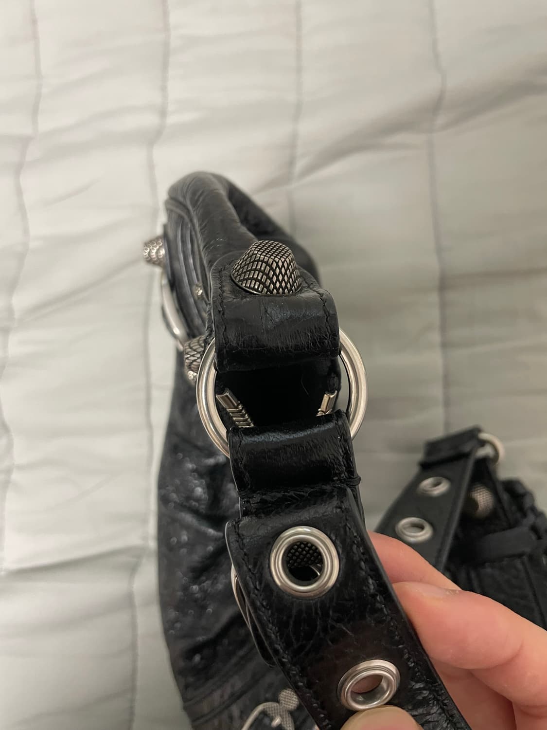 발렌시아가 램스킨 르카골 블랙xs 카드지갑 o 상품이미지4