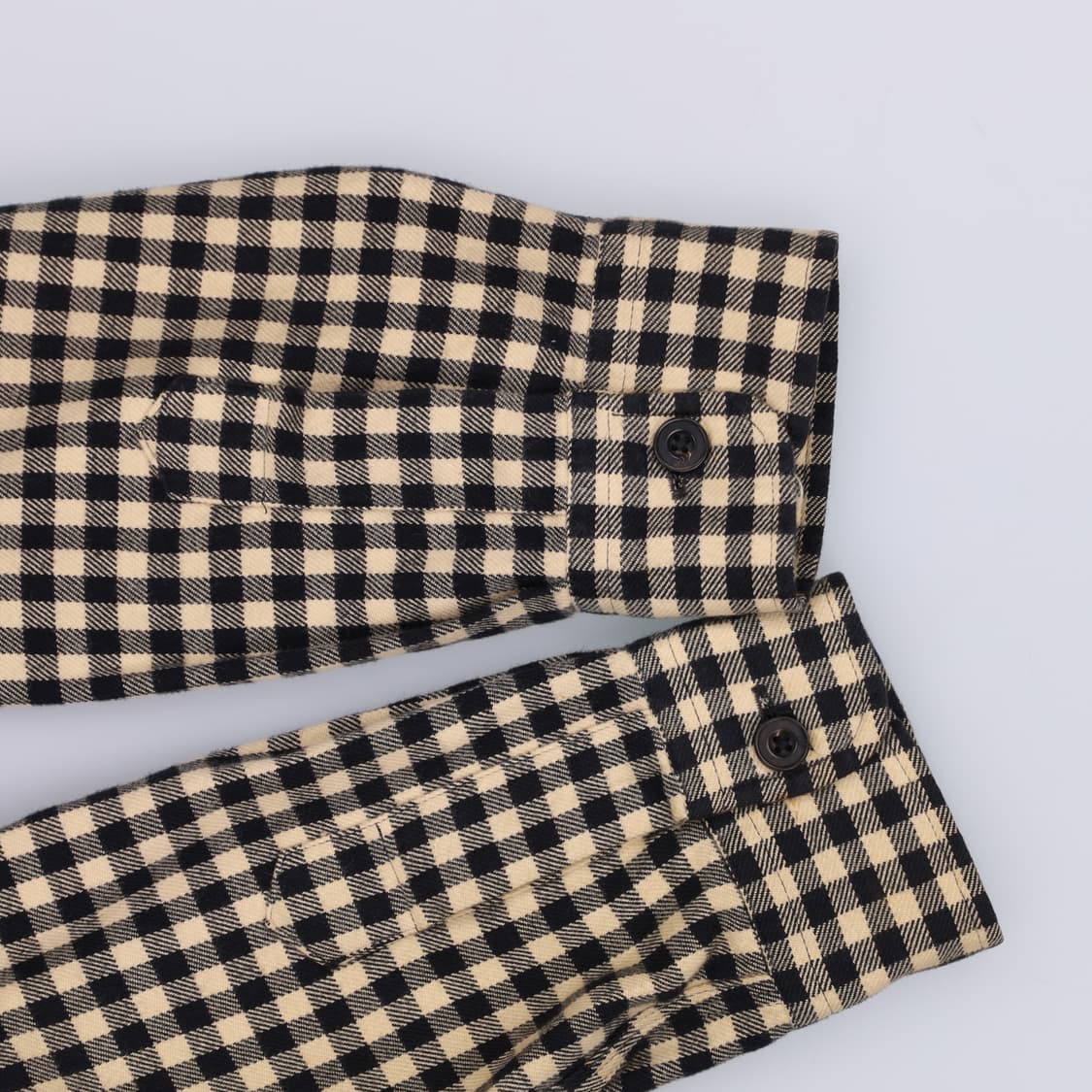 M 폴로 우먼 오버핏 플란넬 체크 포켓 셔츠 4274 상품이미지4