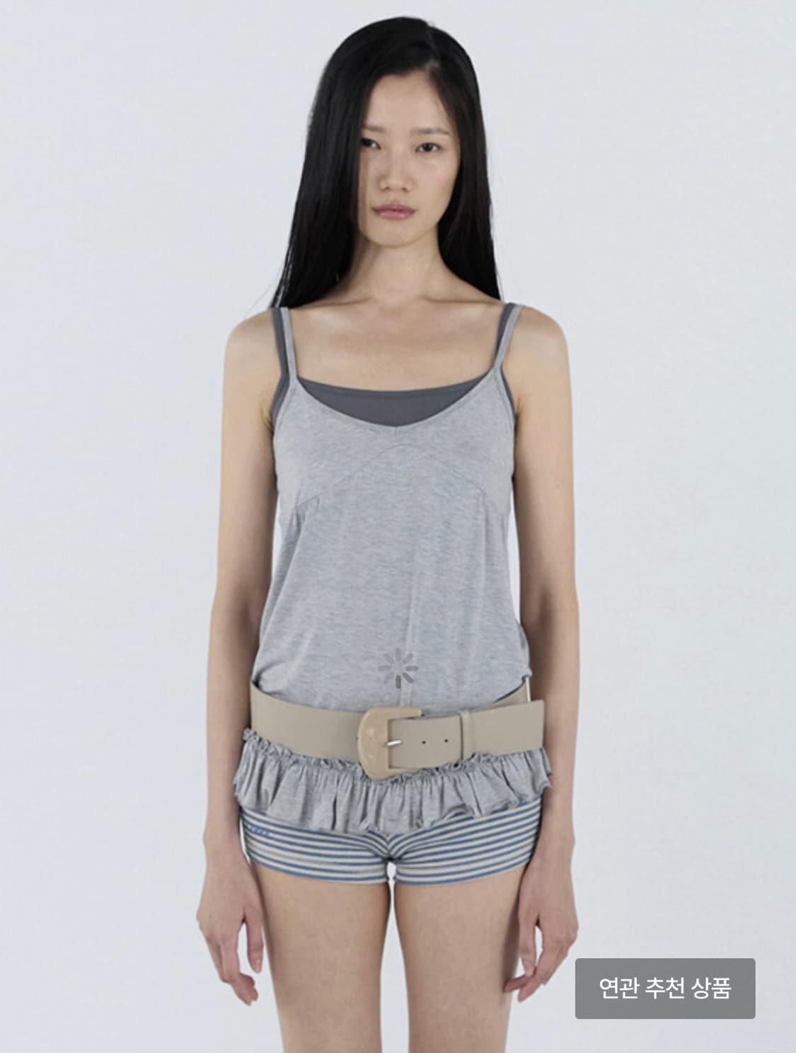 cerric Frill Hem Sleeveless _ Gray 상품이미지1