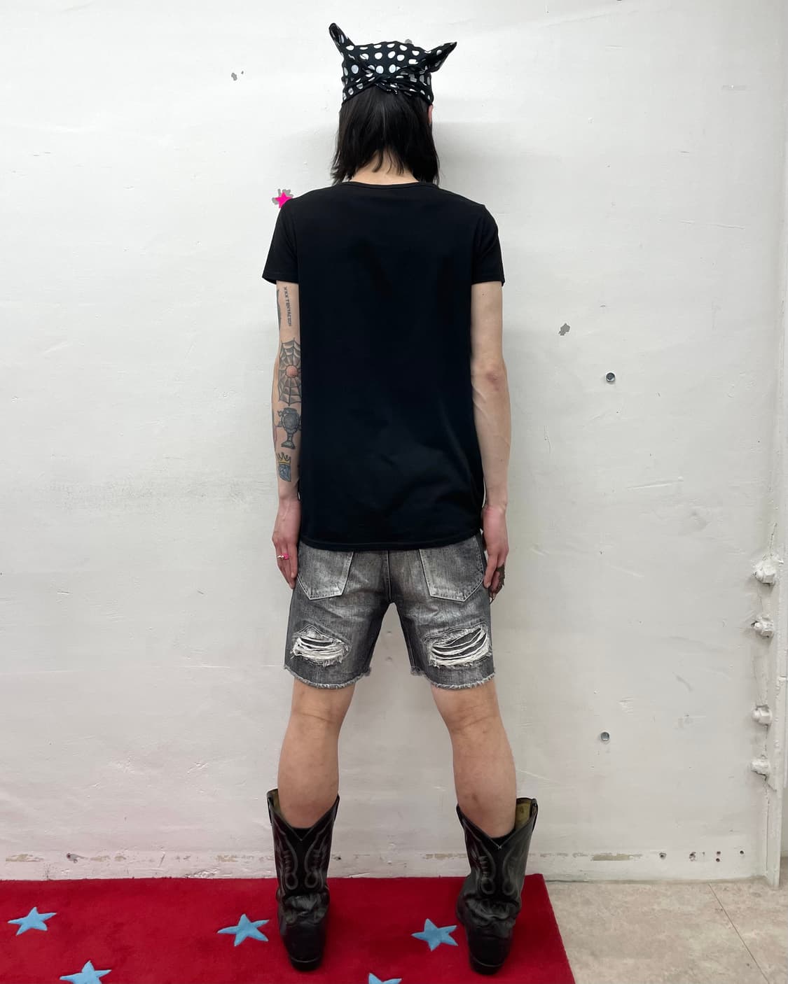 Cubic Big Star Black T-shirt  상품이미지4