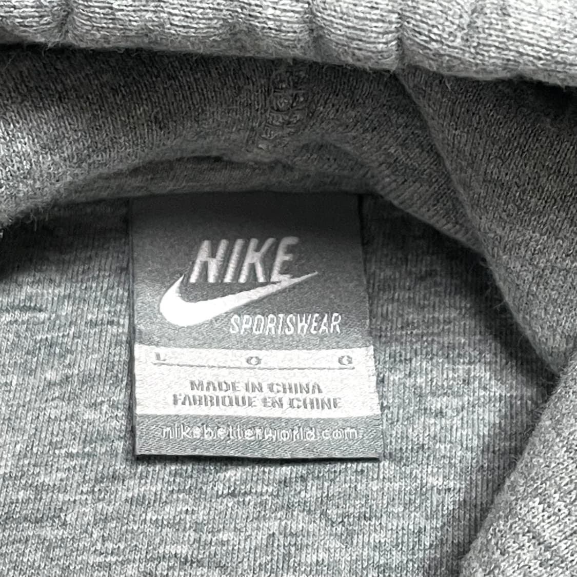 나이키 스펠로고 그레이 후드티셔츠 남성L 상품이미지3