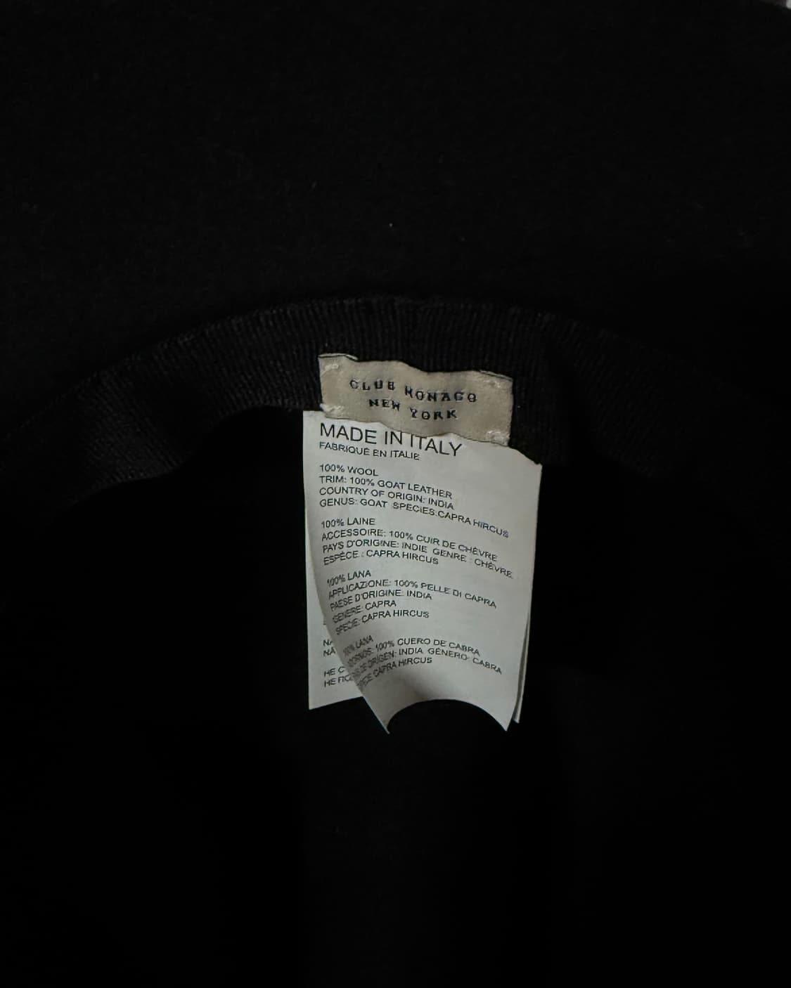 클럽모나코 레더 밴드 울 펠트 페도라 OS 상품이미지5