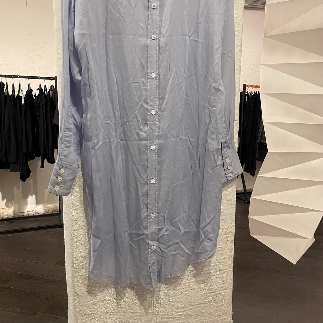 설밤 18ss 버튼 디테일 텐셀 셔츠 상품이미지2