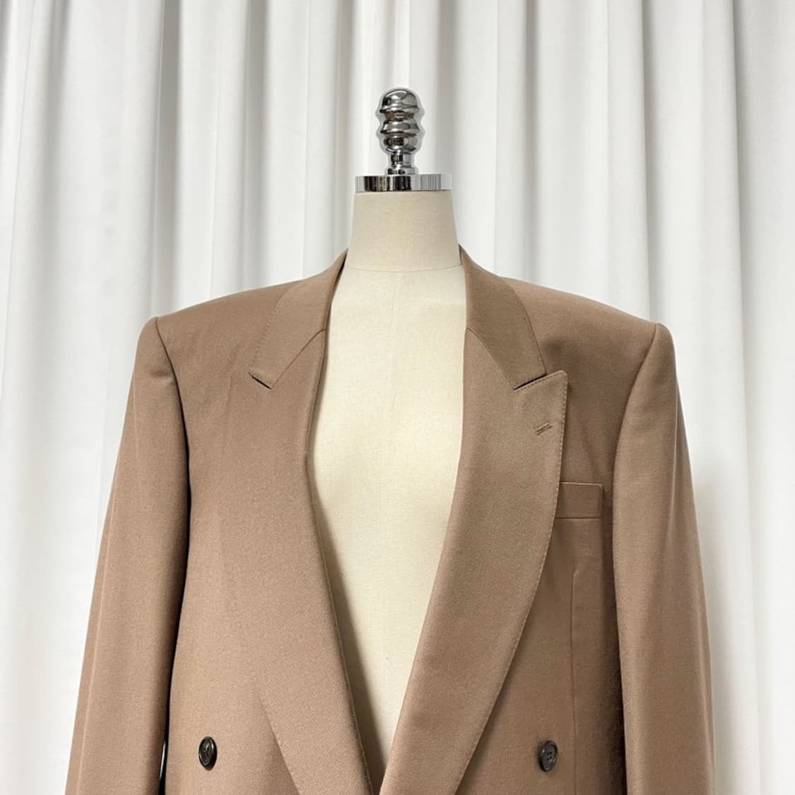 정품 랑방 베이지 더블 자켓  상품이미지8