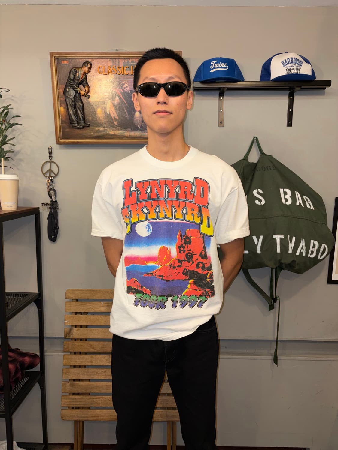 90‘s Lynyrd Skynyrd 1997 twenty tour T-s 상품이미지2