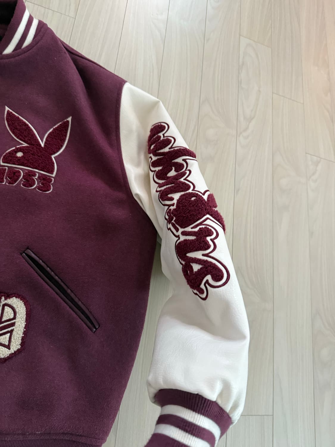 위캔더스 플레이보이 콜라보 바시티 자켓 사이즈 M 상품이미지3