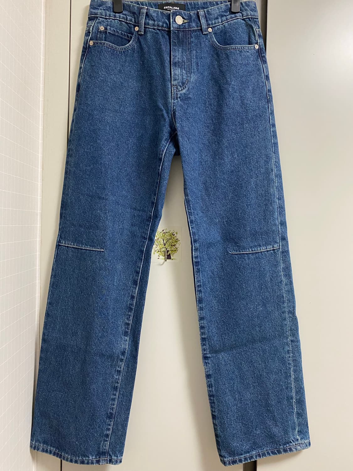 새상품)페이탈리즘 knife dart 와이드핏30-딥블루 상품이미지1